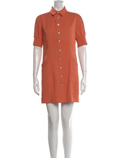Pre-owned Sandro Mini Dress In Orange