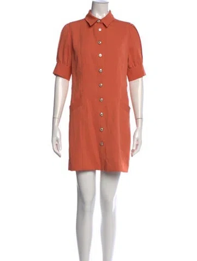 Pre-owned Sandro Mini Dress In Orange