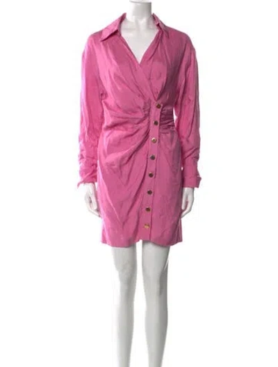 Pre-owned Sandro Mini Dress In Pink