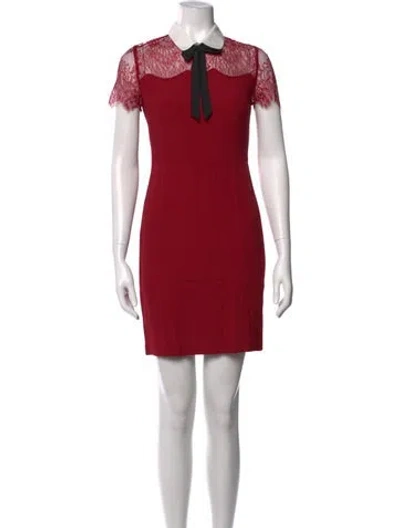 Pre-owned Sandro Mini Dress In Red