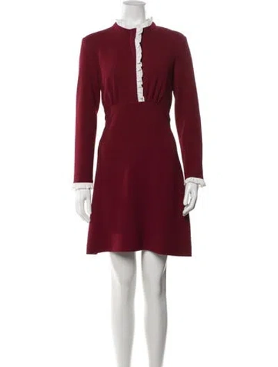 Pre-owned Sandro Mini Dress In Red