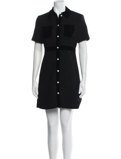 Pre-owned Sandro Mini Dress W/ Tags In Black
