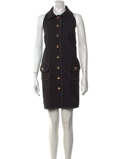 Pre-owned Sandro Mini Dress W/ Tags In Black