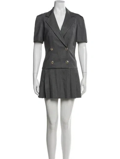 Pre-owned Sandro Mini Dress W/ Tags In Gray