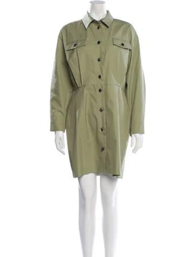 Pre-owned Sandro Mini Dress W/ Tags In Green