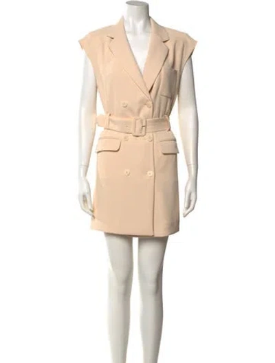 Pre-owned Sandro Mini Dress W/ Tags In Neutral