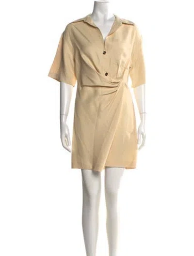 Pre-owned Sandro Mini Dress W/ Tags In Neutral