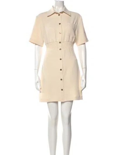 Pre-owned Sandro Mini Dress W/ Tags In Neutral