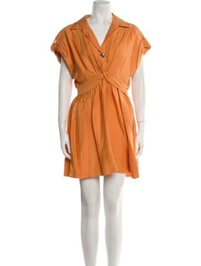 Pre-owned Sandro Mini Dress W/ Tags In Orange