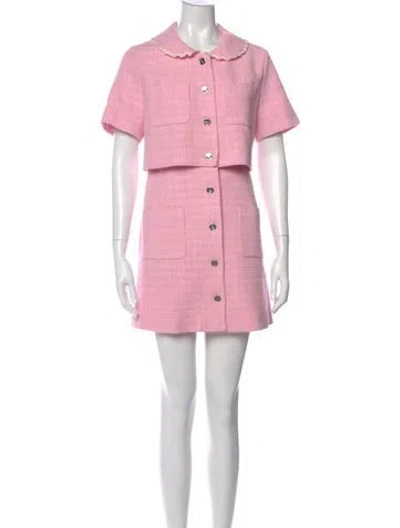 Pre-owned Sandro Mini Dress W/ Tags In Pink