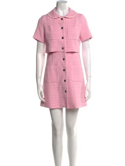Pre-owned Sandro Mini Dress W/ Tags In Pink