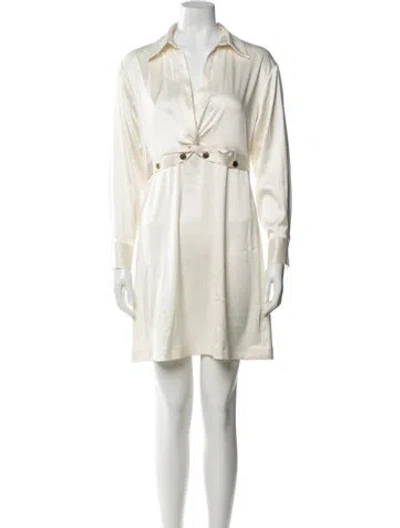Pre-owned Sandro Mini Dress W/ Tags In White