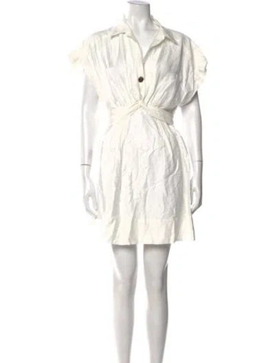 Pre-owned Sandro Mini Dress W/ Tags In White