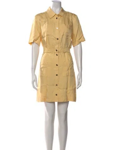 Pre-owned Sandro Mini Dress W/ Tags In Yellow