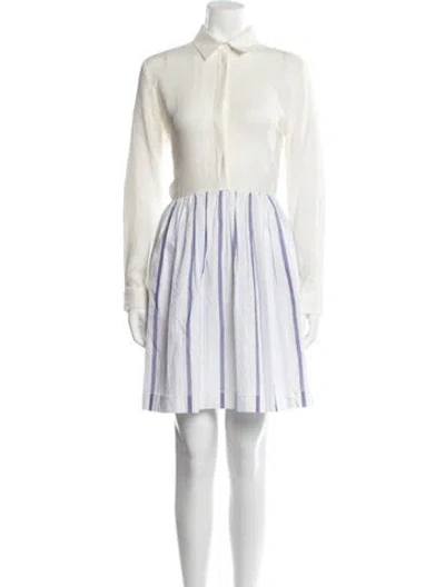 Pre-owned Sandro Mini Dress In White