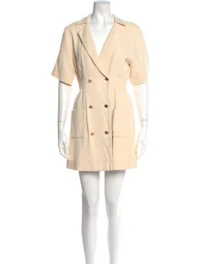 Pre-owned Sandro Mini Dress In Yellow