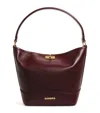 Sandro Mini Leather Tangoso Bucket Bag In Red
