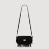 Sandro Mini Mambo Suede Bag In Black