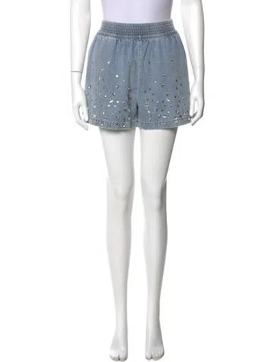 Pre-owned Sandro Mini Shorts In Blue