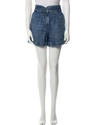 Pre-owned Sandro Mini Shorts In Blue