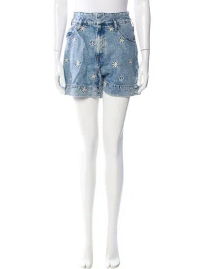 Pre-owned Sandro Mini Shorts In Blue