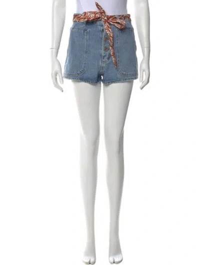 Pre-owned Sandro Mini Shorts In Blue