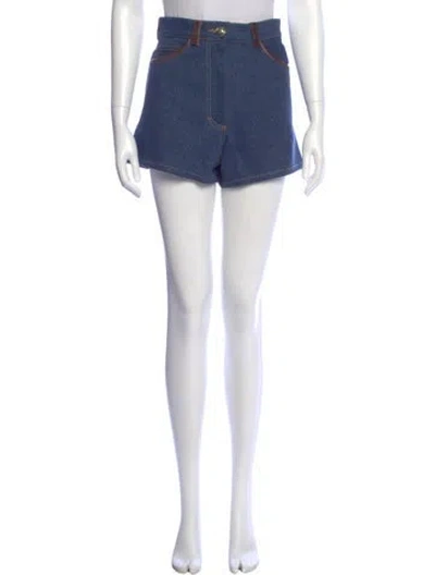 Pre-owned Sandro Mini Shorts In Blue