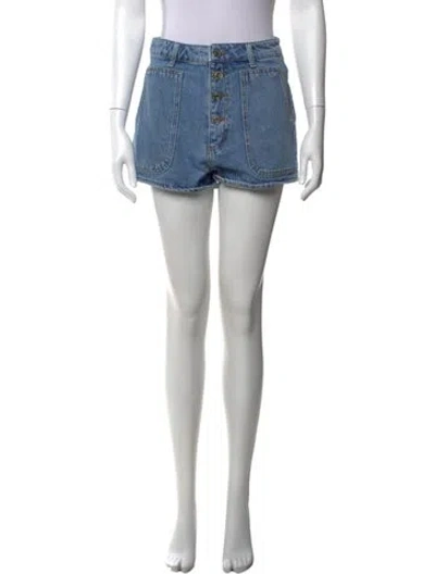 Pre-owned Sandro Mini Shorts In Blue