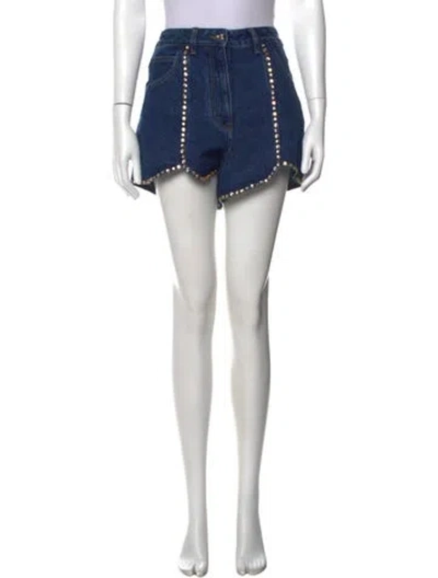 Pre-owned Sandro Mini Shorts In Blue