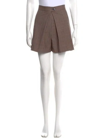 Pre-owned Sandro Mini Shorts In Brown