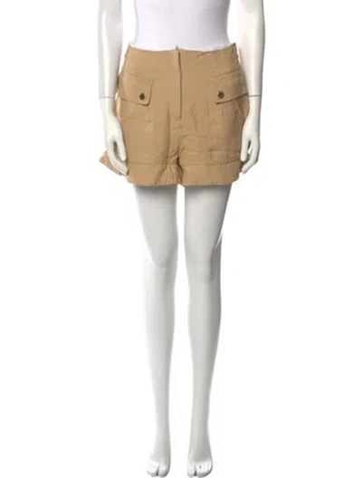 Pre-owned Sandro Mini Shorts In Neutral