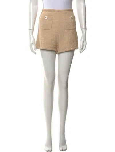 Pre-owned Sandro Mini Shorts In Neutral