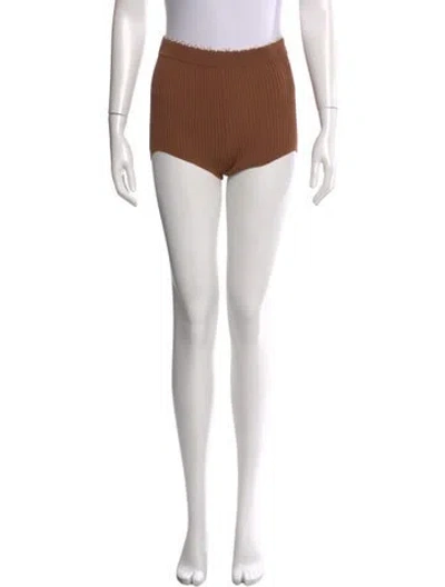 Pre-owned Sandro Mini Shorts W/ Tags In Brown