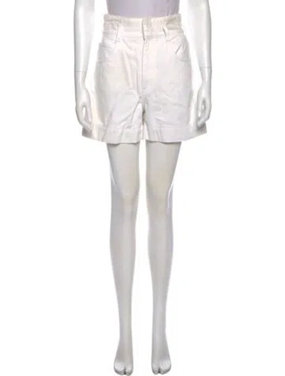 Pre-owned Sandro Mini Shorts In White