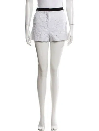 Pre-owned Sandro Mini Shorts In White