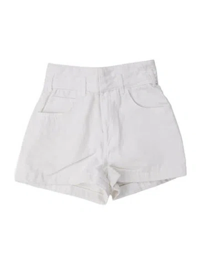 Pre-owned Sandro Mini Shorts In White