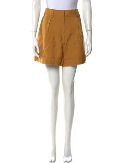 Pre-owned Sandro Mini Shorts In Yellow