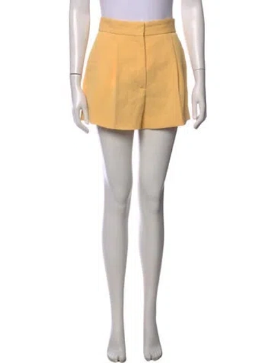 Pre-owned Sandro Mini Shorts In Yellow