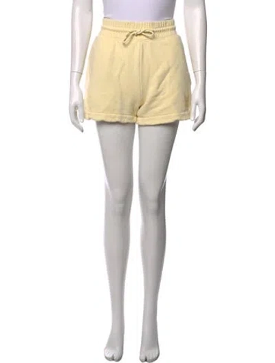 Pre-owned Sandro Mini Shorts In Yellow
