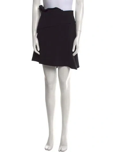 Pre-owned Sandro Mini Skirt In Black