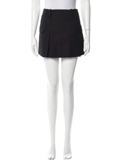 Pre-owned Sandro Mini Skirt In Black