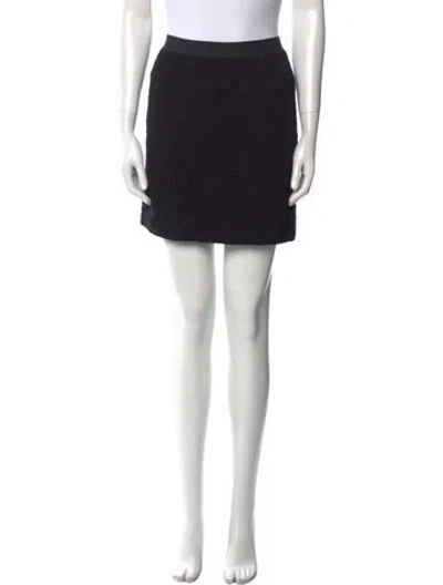 Pre-owned Sandro Mini Skirt In Black