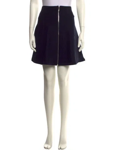 Pre-owned Sandro Mini Skirt In Black