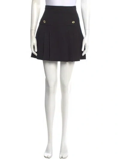 Pre-owned Sandro Mini Skirt In Black