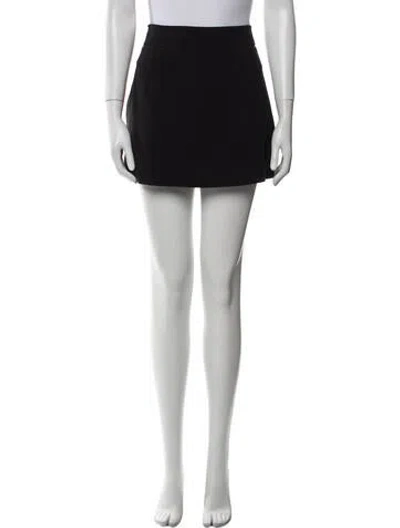 Pre-owned Sandro Mini Skirt In Black