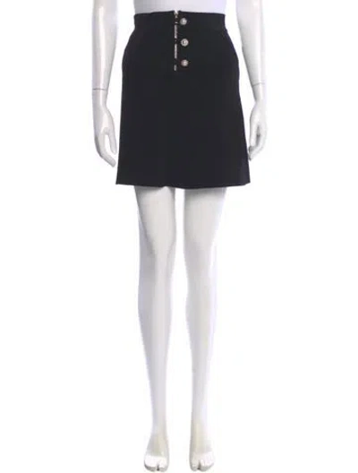 Pre-owned Sandro Mini Skirt In Black