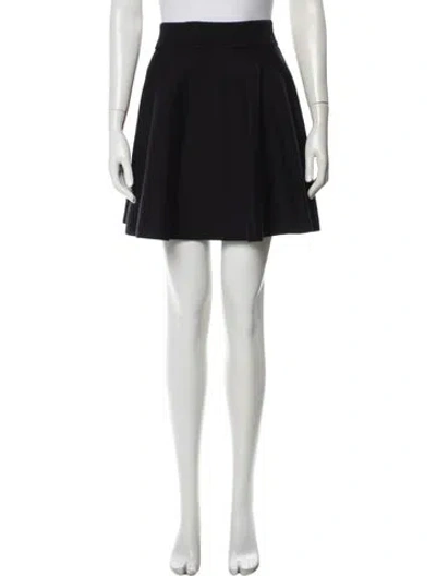 Pre-owned Sandro Mini Skirt In Black