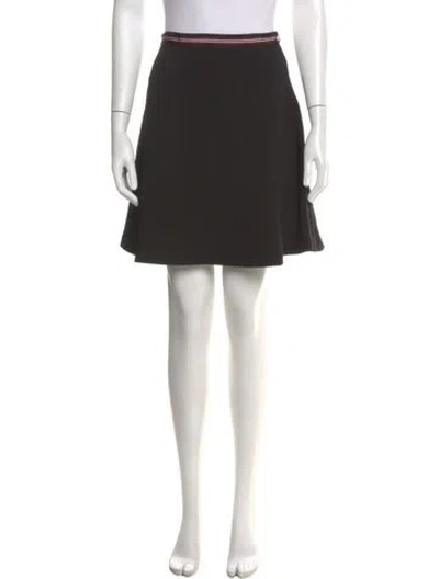 Pre-owned Sandro Mini Skirt In Black