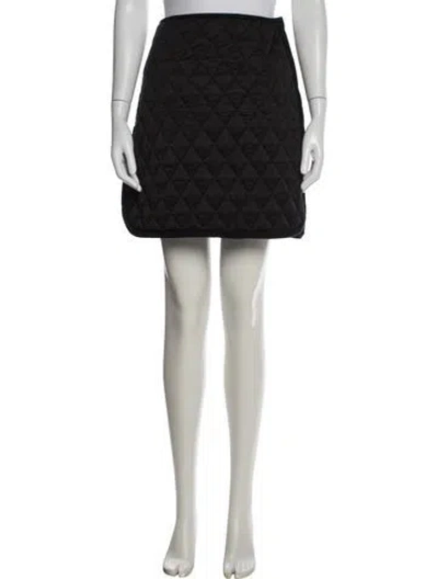 Pre-owned Sandro Mini Skirt In Black