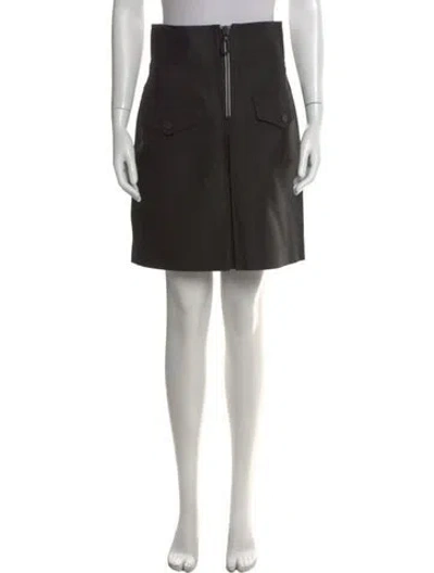 Pre-owned Sandro Mini Skirt In Black